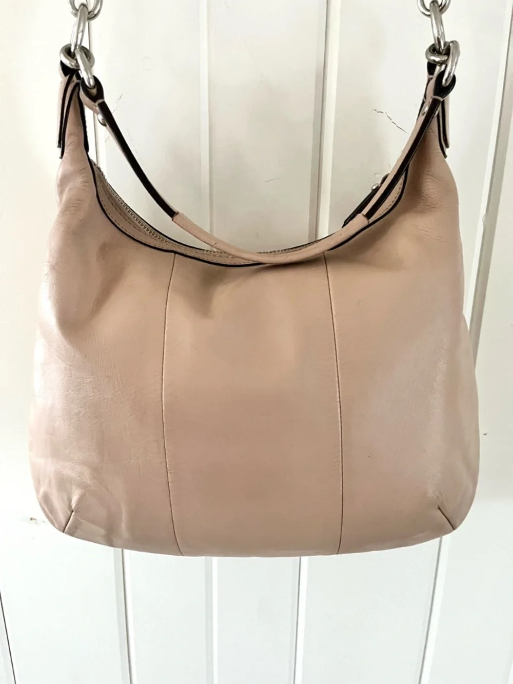 Coach Kristin Woven Leather Shoulder Bag Hobo - Picture 3 of 14